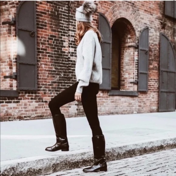 Frye Black Melissa Button Stud Boots - Picture 2 of 7